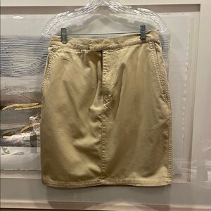 Ralph Lauren 12 Khaki 100% Cotton Skirt
